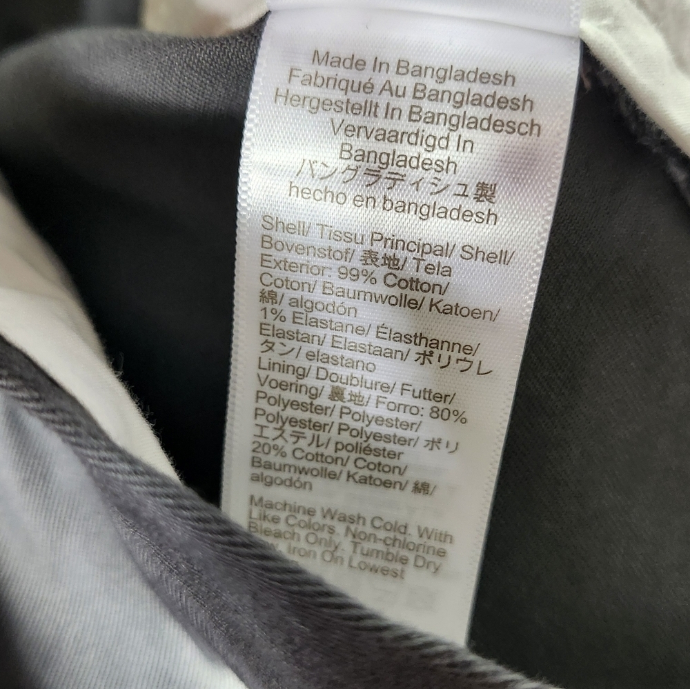 J Crew Factory Flex Gray Straight Chino Pants Khakis Men’s 38x32 - Picture 10 of 14